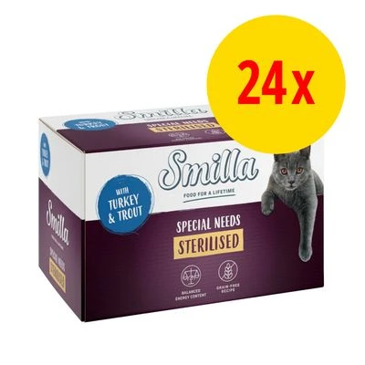Smilla Sterilised En Tarrinas 24 X 100 G Comida Húmeda Para Gatos