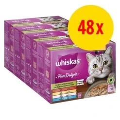 Whiskas Pure Delight 48 X 85 G Pack Mixtos En Bolsitas