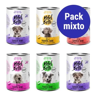 Rebel Belle Adult Comida Vegetariana Y Vegana Para Perros - Pack Mixto