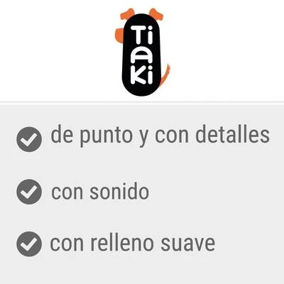 Jirafa De Punto TIAKI Juguete Para Perros - Imagen 4