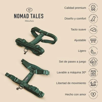 Arnés Nomad Tales Blush Esmeralda Para Perros - Imagen 3