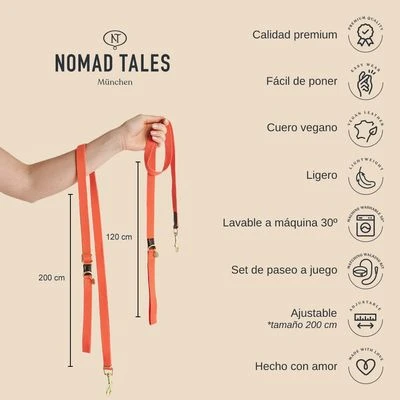 Correa Nomad Tales Bloom Menta Para Perros - Imagen 4