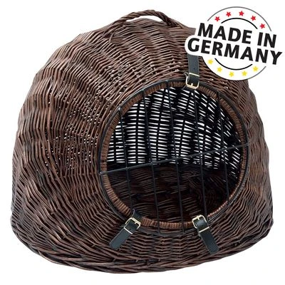 Cueva Y Transportín De Mimbre XXL Aumüller Para Mascotas - Imagen 3