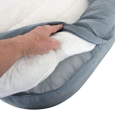 Cama Ortopédica Memory Ovalada Gris - Imagen 20