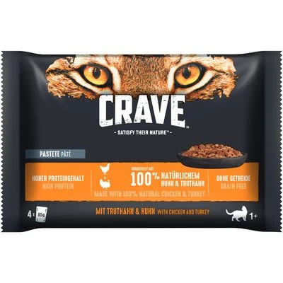 Crave 16 X 85 G En Bolsitas Para Gatos - Pack Mixto - Imagen 2