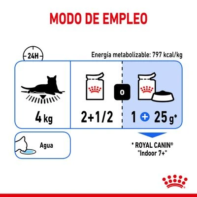 Royal Canin Indoor Sterilised 7+ En Salsa - Imagen 7
